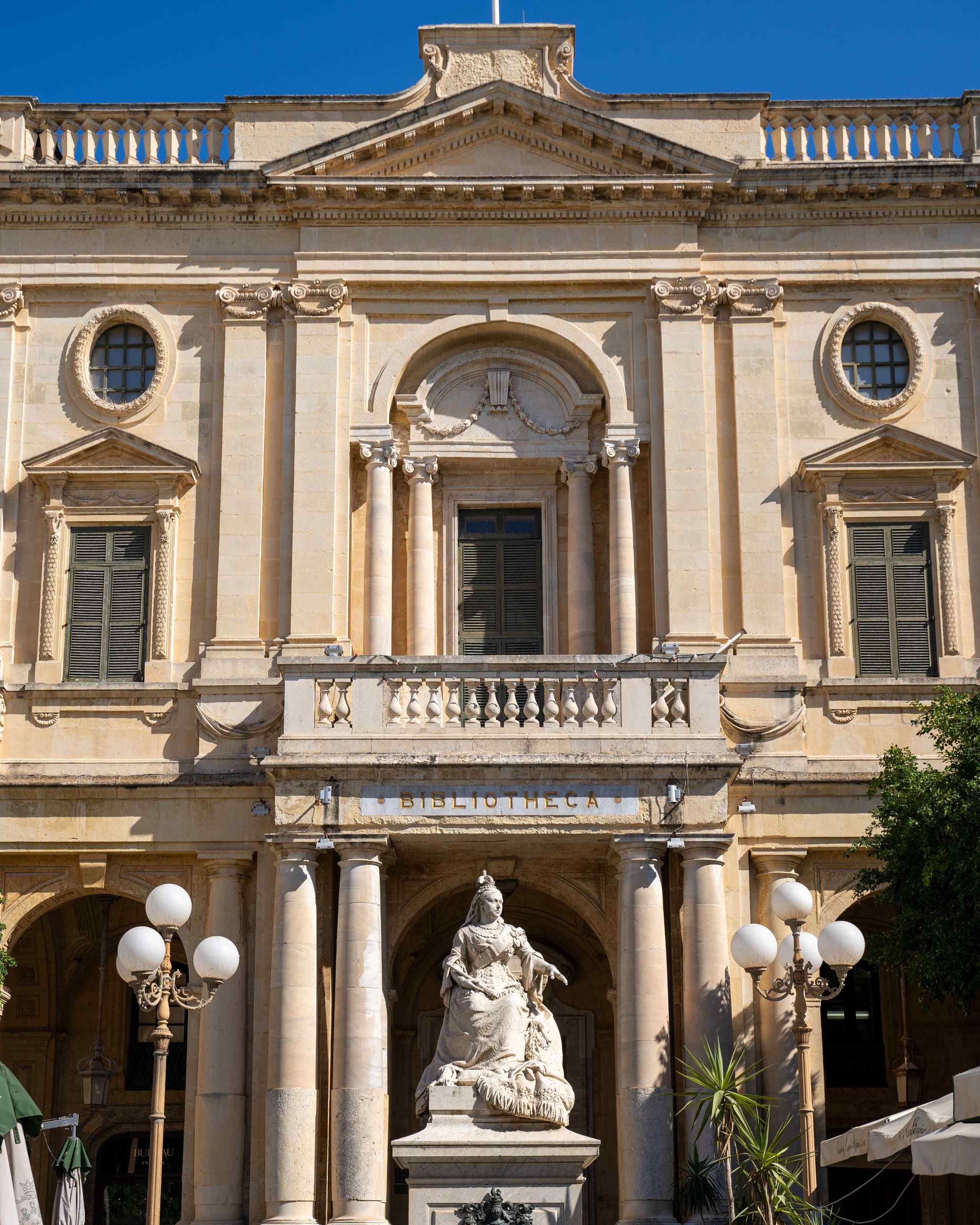building facade with Maltese architecture