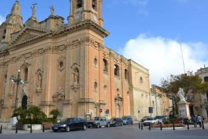 A view of the Church of the Nativity of Mary in Malta