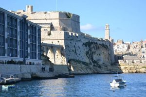 Overlooking Fort St.Angelo and Valletta in the horizon