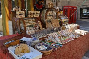 Traditional Maltese nougat candies on display
